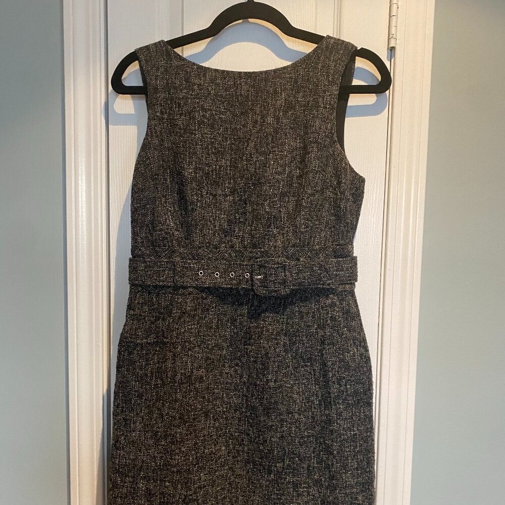 Banana Republic Petite Belted Tweed Sheath Dress – Size 6P